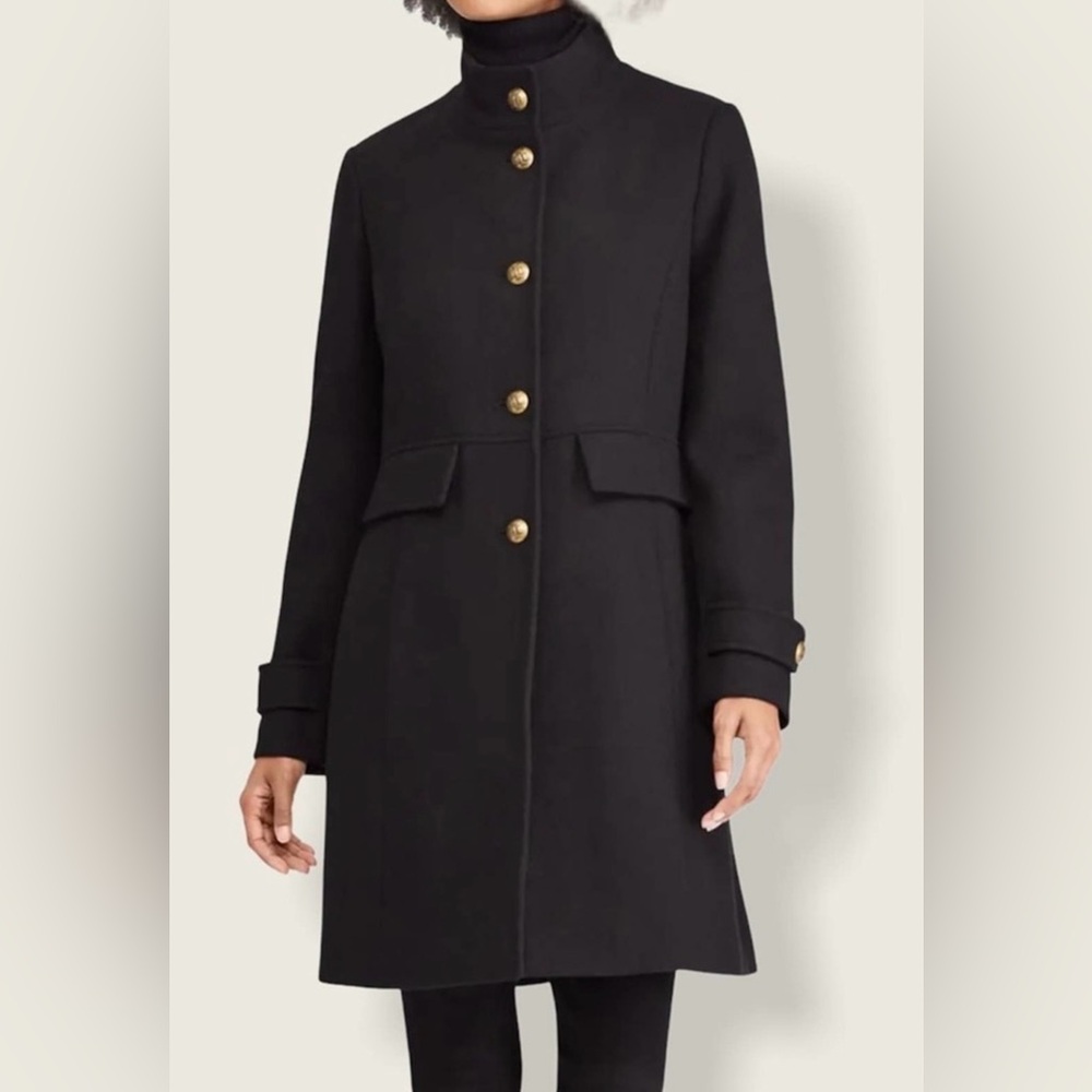 Lauren Ralph Lauren Wool Blend Coat, Size 12, Black, New Condition!